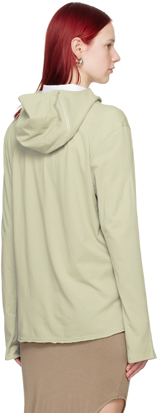 POST ARCHIVE FACTION (PAF) Green 6.0 Center Hoodie Post Archive 