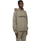 Essentials Taupe Pullover Logo Hoodie