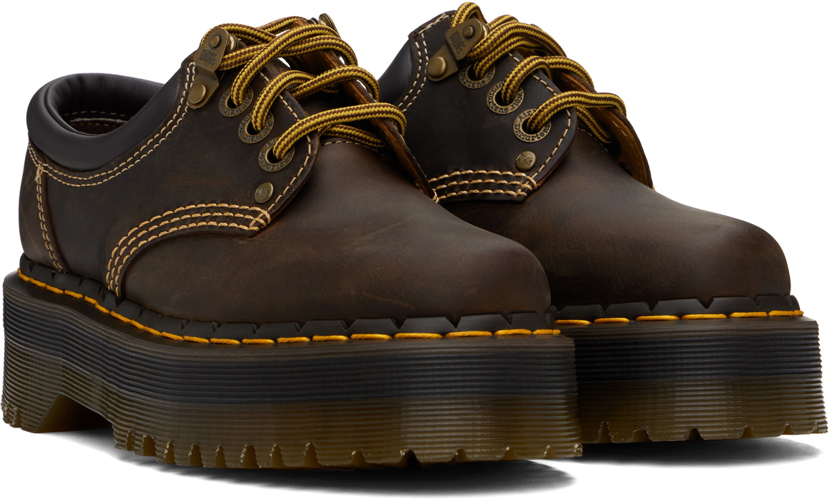 Dr. Martens Brown 8053 Arc Crazy Horse Leather Platform Casual
