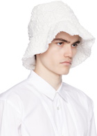Comme des Garçons Shirt White Crochet Hat