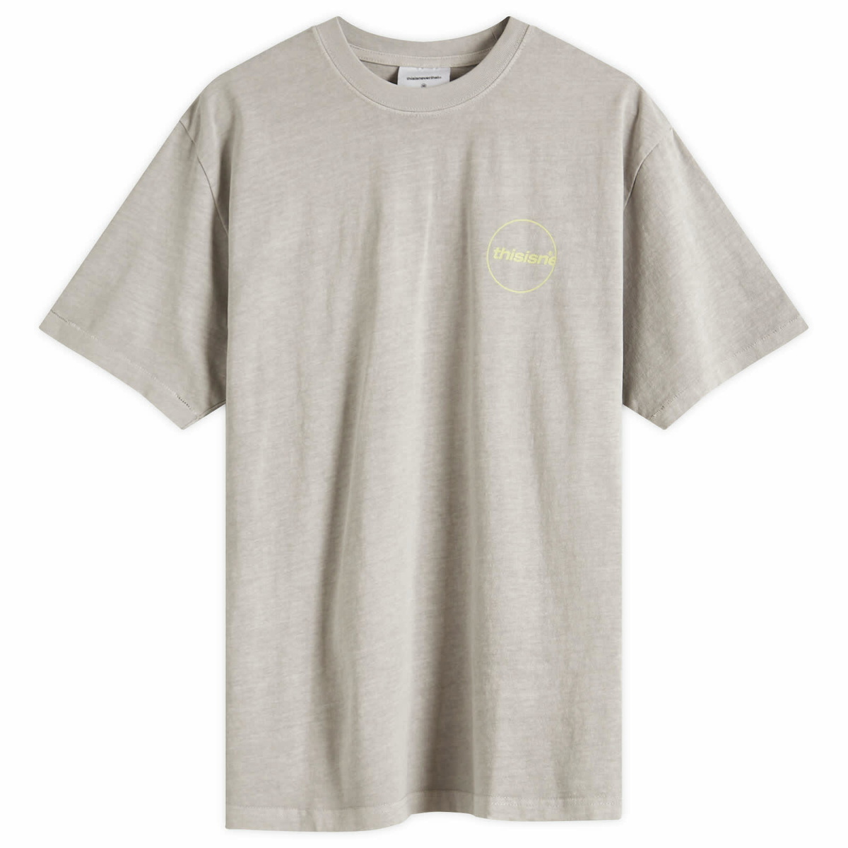 ★thisisneverthat★ CLogo Tee Grey TN250TTSST04GRY thisisneverthat t-shirt T-Logo Tee men's gray color with a