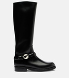 Coperni Cavalier leather knee-high boots