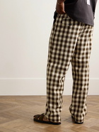 BODE - Gilbert Straight-Leg Checked Woven Trousers - Neutrals