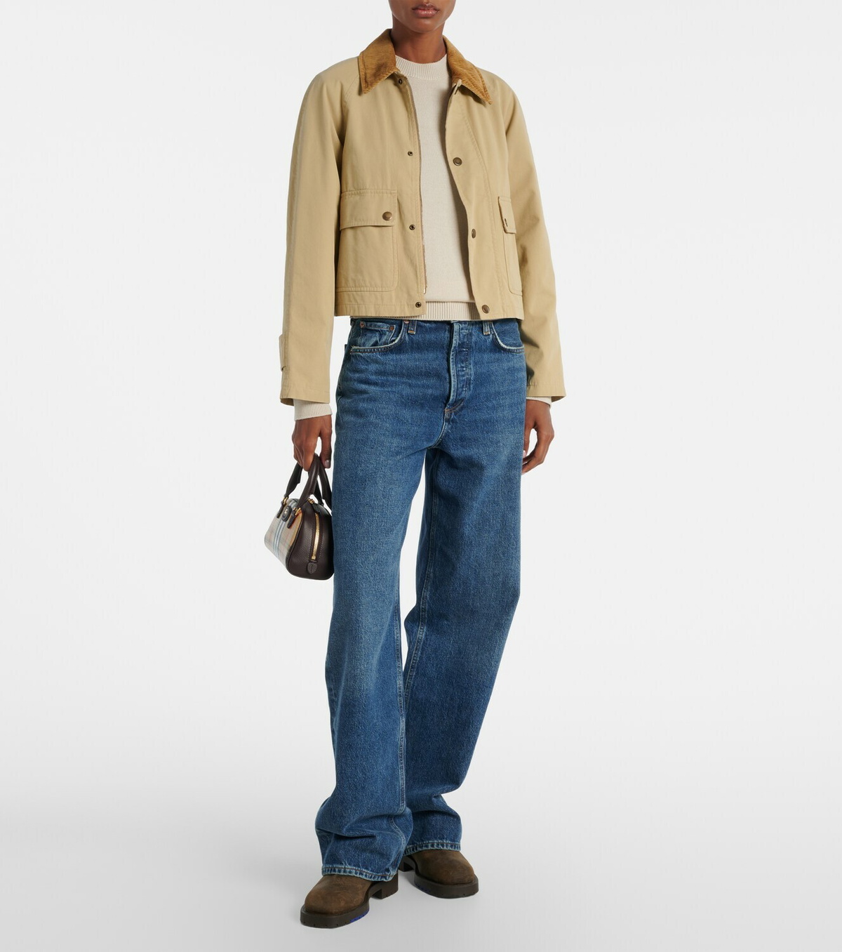 Burberry Highlands Mini Burberry Check tote bag