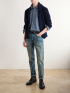 RRL - Distressed Slim-Fit Jeans - Blue