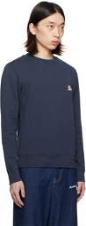 Maison Kitsuné Navy Chillax Fox Sweatshirt