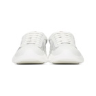 Prada White Leather and Mesh Sneakers