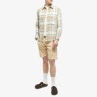 NN07 Men's Freddy Check Shirt in Camel Check