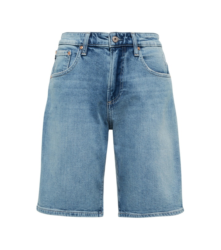 Photo: AG Jeans - High-rise denim Bermuda shorts