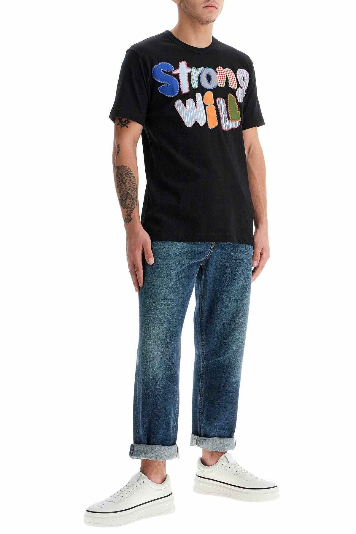 COMME DES GARCONS SHIRT 'strong will' Black Comme des