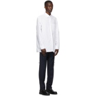 Valentino White Cord Weave Long Sleeve Shirt