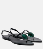 Alaïa Invisible embellished leather sandals