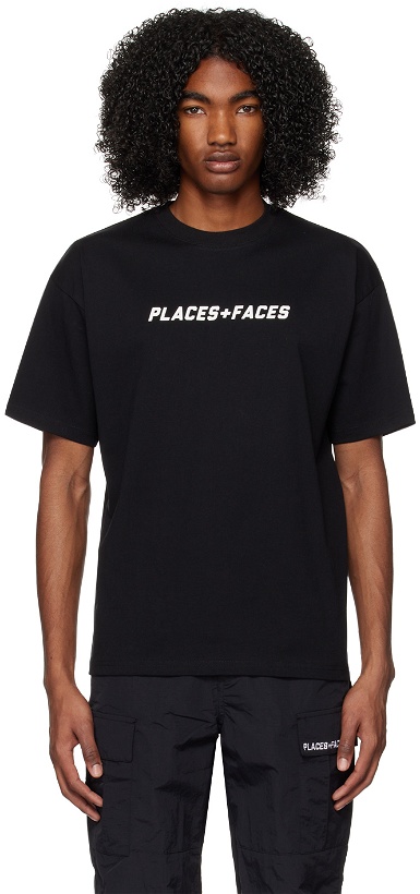 Photo: PLACES+FACES Black Printed T-Shirt