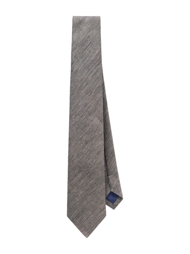 Photo: Mr P. - 8cm Linen and Silk-Blend Tie