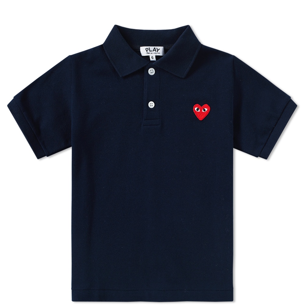 Photo: Comme des Garcons Play Kids Red Heart Polo