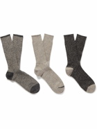 Anonymous ism - Three-Pack Cotton-Blend Socks
