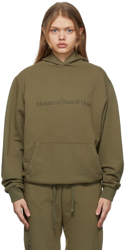 Photo: Museum of Peace & Quiet Khaki Logo Hoodie
