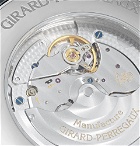 Girard-Perregaux - 1966 Full Calendar Automatic 40mm Stainless Steel and Alligator Watch - Silver