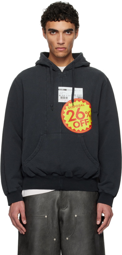 Photo: doublet Black 'Disposal Reduction' Hoodie
