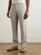 A Kind Of Guise - Tapered Linen Trousers - Neutrals