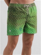 OAS - Straight-Leg Short-Length Paisley-Print Swim Shorts - Green
