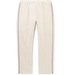 Gucci - Slim-Fit Cropped Piped Cotton-Piqué Drawstring Trousers - Men - Beige