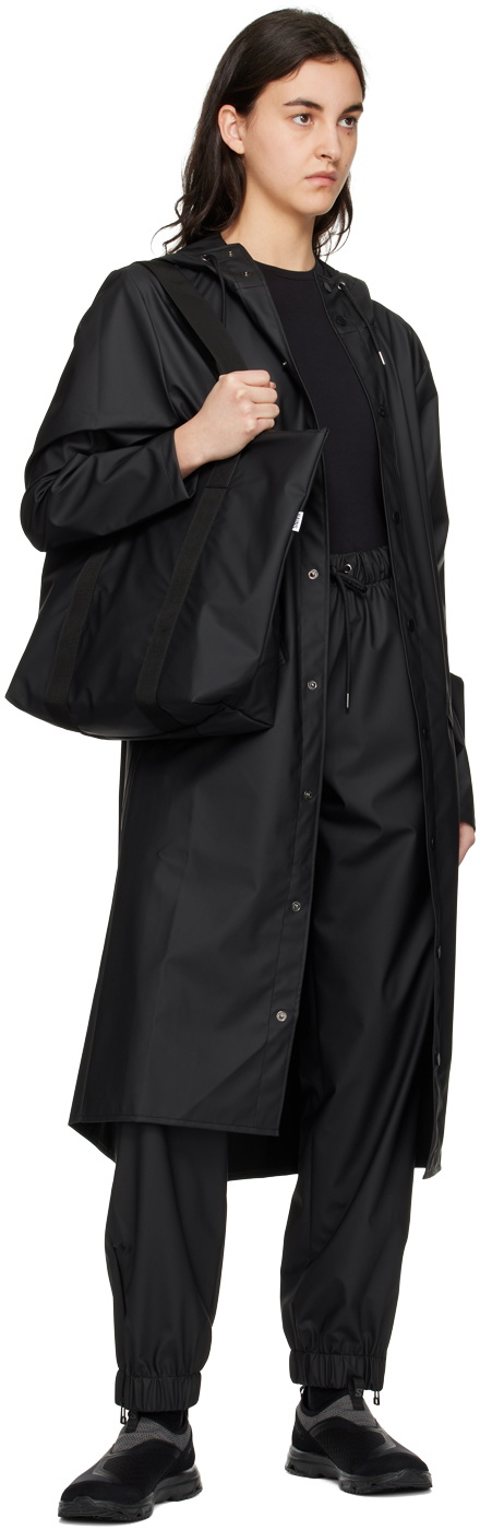 RAINS Black Rush Tote