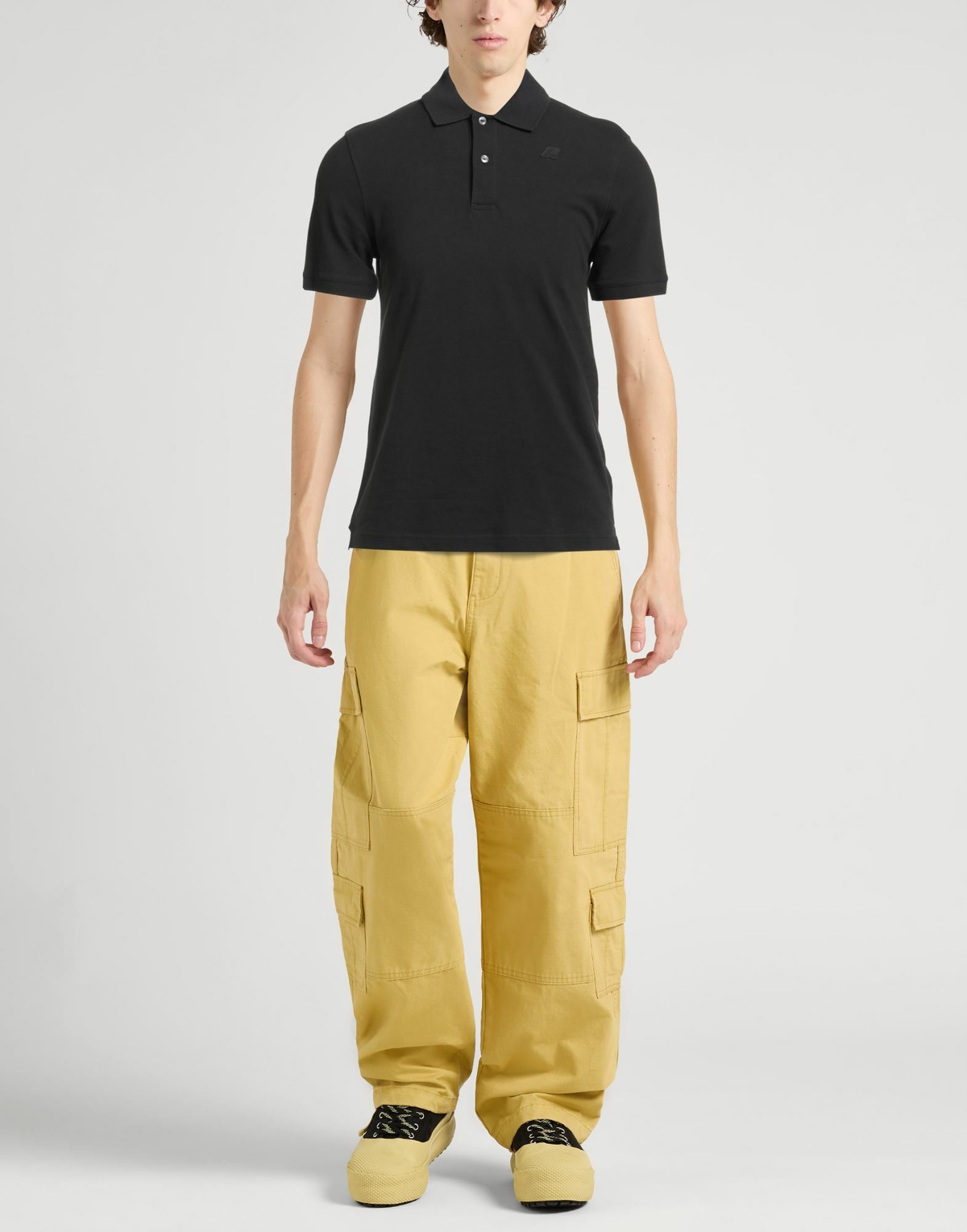 K-way Mens Polo shirt Charcoal