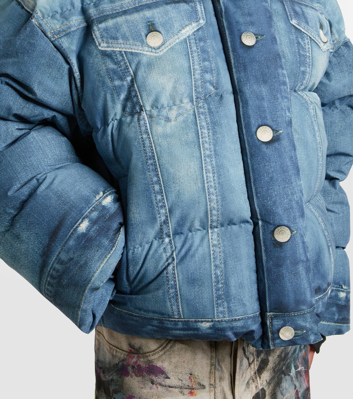 Acne Studios Trompe-l’oeil down jacket