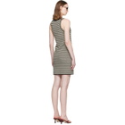 ANINE BING Black & Off-White Arie Minidress