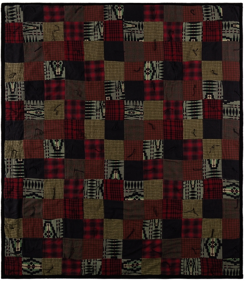 RRL Multicolor Patchwork Camp Quilt Blanket