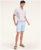 Brooks Brothers Men's Stretch Cotton Linen Shorts | Chambray