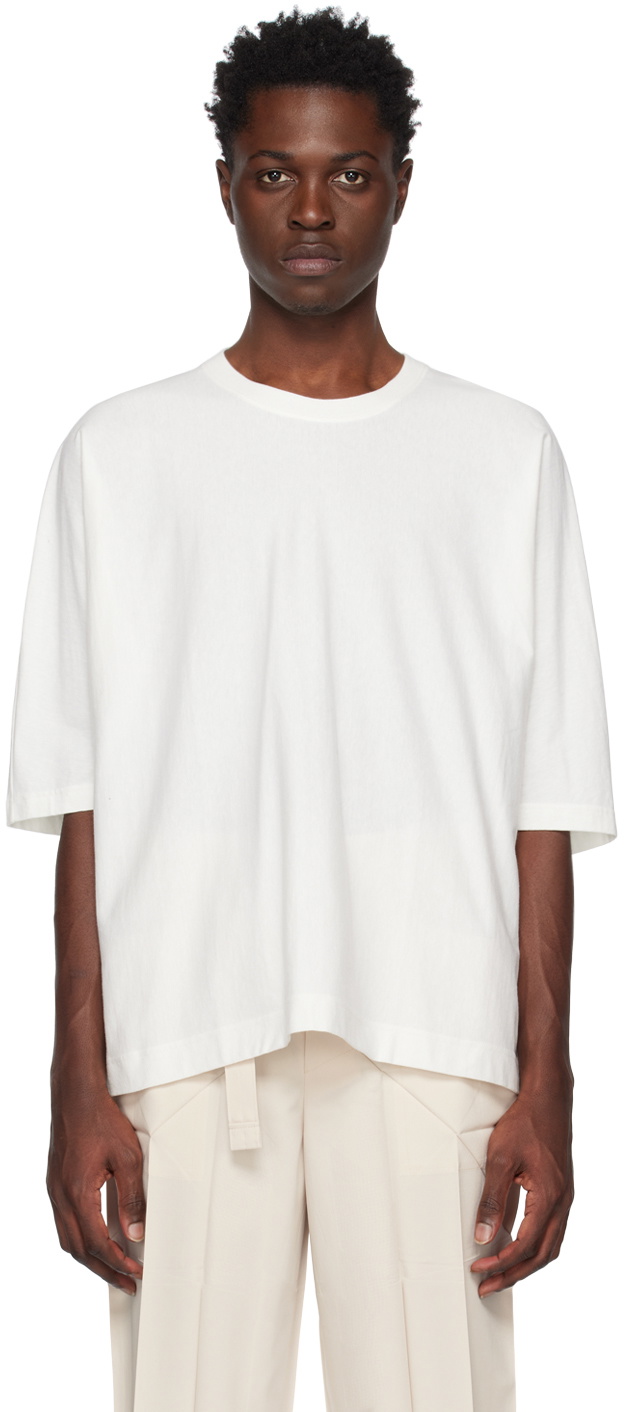 HOMME PLISS ISSEY MIYAKE White Release T T Shirt Homme Plisse