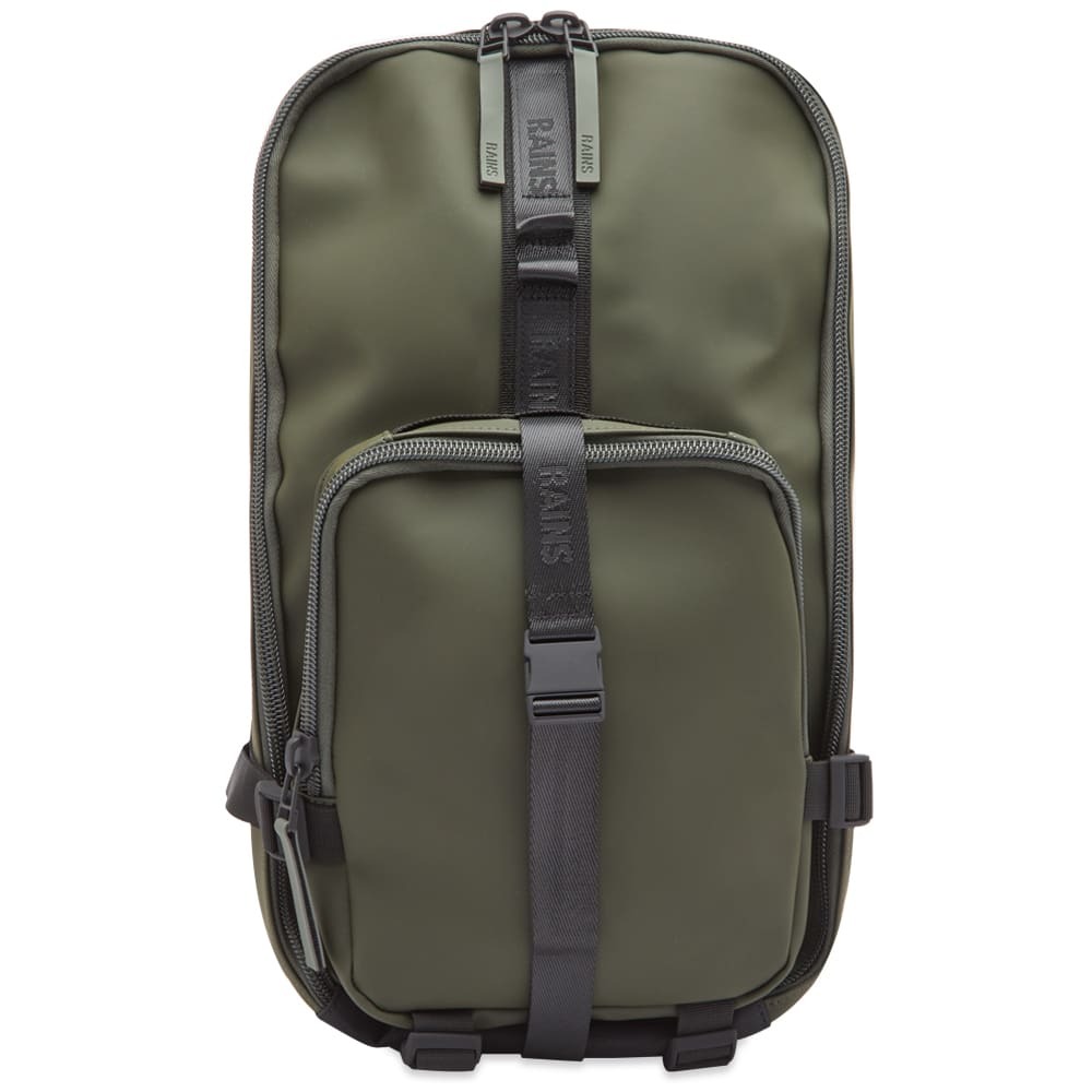 【関税込み】Trail Backpack - Rains - Synthetic - Green Rains Men's Trail Rucksack in Green Rains