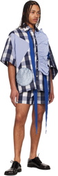 Walter Van Beirendonck Blue Ringling Shirt