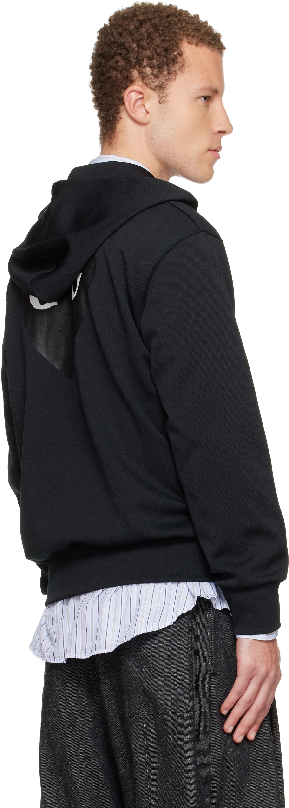 COMME des GARÇONS PLAY Black Big Heart Zip Hoodie