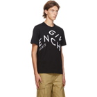 Givenchy Black Slim Fit Refracted Logo T-Shirt