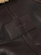 Jacquemus - Le Bombardier Oversized Shearling Bomber Jacket - Brown