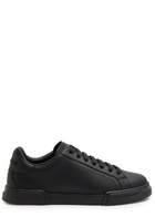 Dolce & Gabbana Portofino Leather Sneakers Black