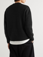AMI PARIS - Oversized Logo-Embroidered Virgin Wool Sweater - Unknown