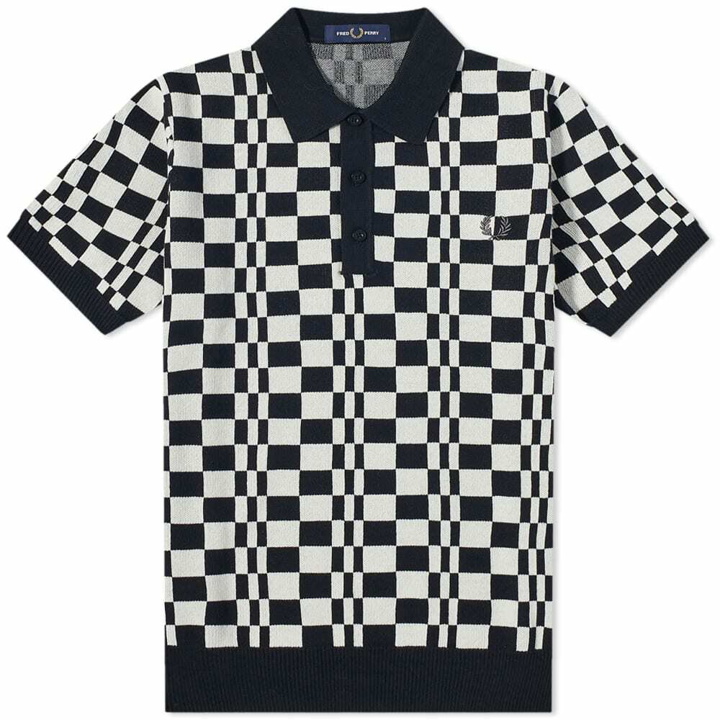 Photo: Fred Perry Chequerboard Knitted Shirt