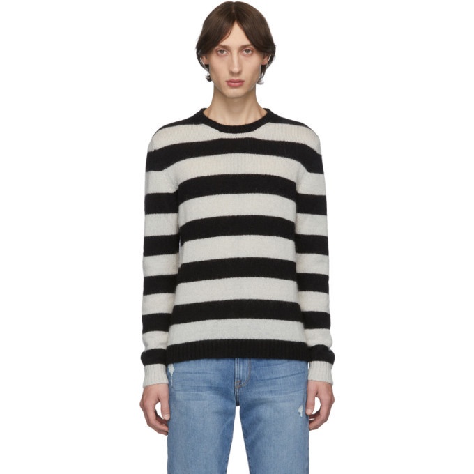 Photo: Eidos Black and White Striped Mohair Sweater