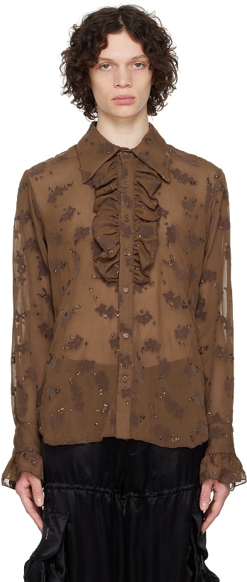 Photo: Anna Sui SSENSE Exclusive Brown Shirt