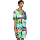 Rochambeau Multicolor Scramble Print Short Sleeve T-Shirt