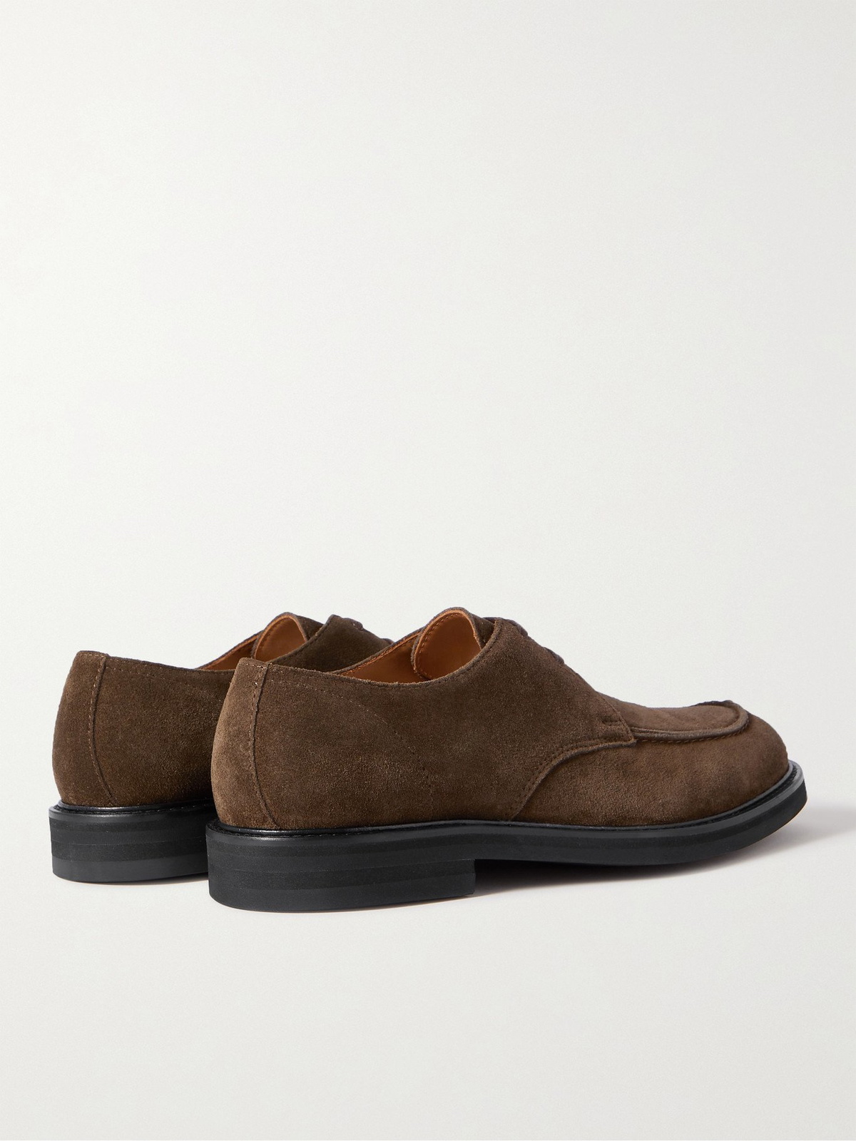 MR P. - Andrew Split-Toe Suede Derby Shoes - Green Mr P display picture 2