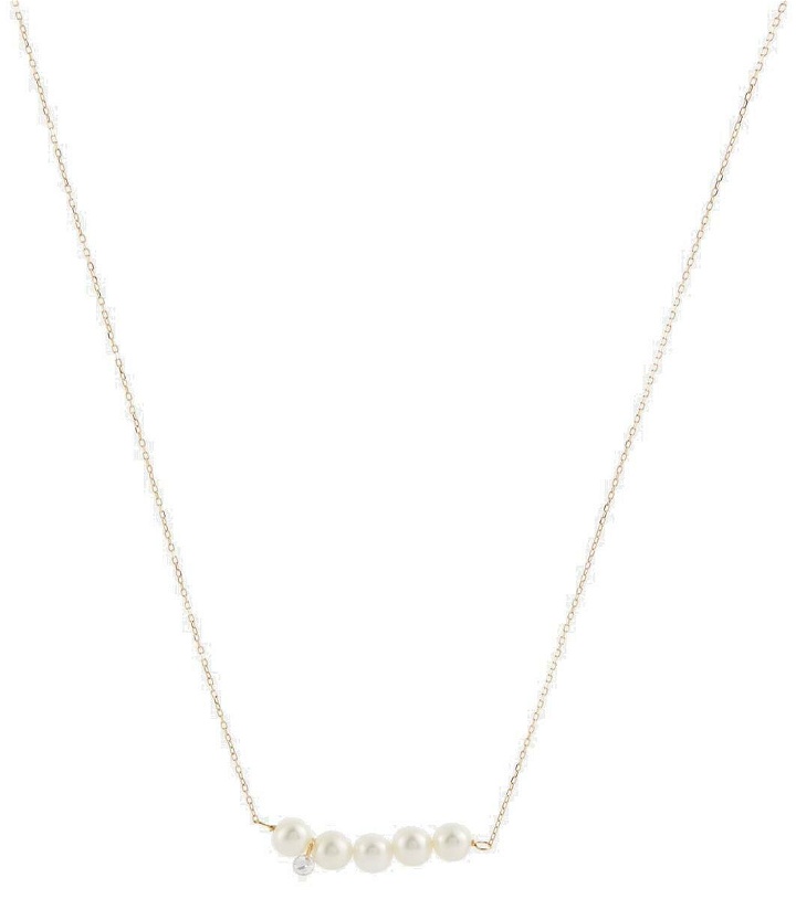 Photo: Persée Aphrodite 18kt gold necklace with pearls and diamond