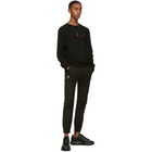 Alexander McQueen Black Embroidered Logo Sweatshirt