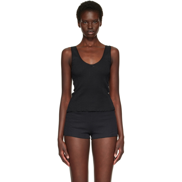 Photo: Cou Cou Black 'The Scoop' Tank Top