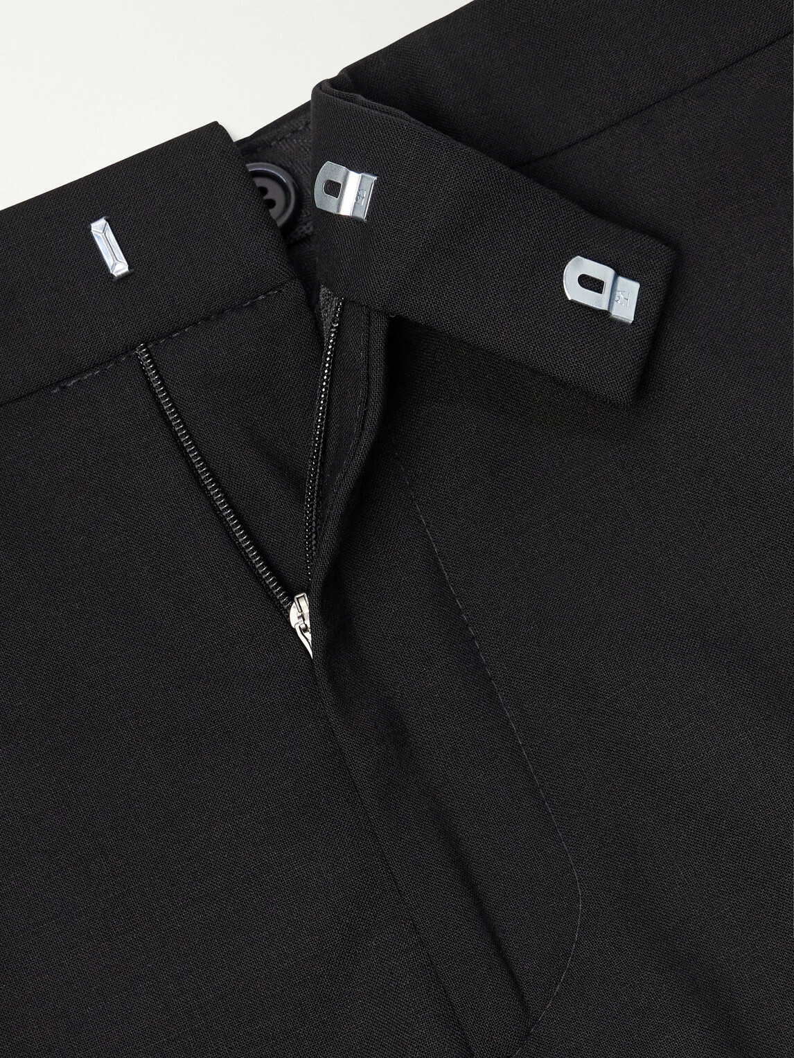 Favourbrook - Straight-Leg Wool-Blend Tuxedo Trousers - Black