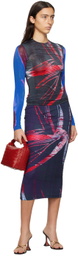 Louisa Ballou Multicolor Printed Long Sleeve T-Shirt